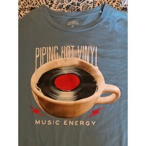 Cremieux T-Shirt XL Vinyl Record Piping Hot Music Energy
